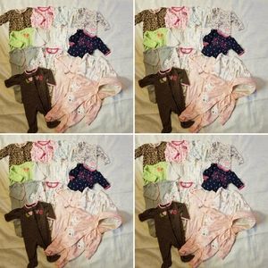 Baby girl pjs lot